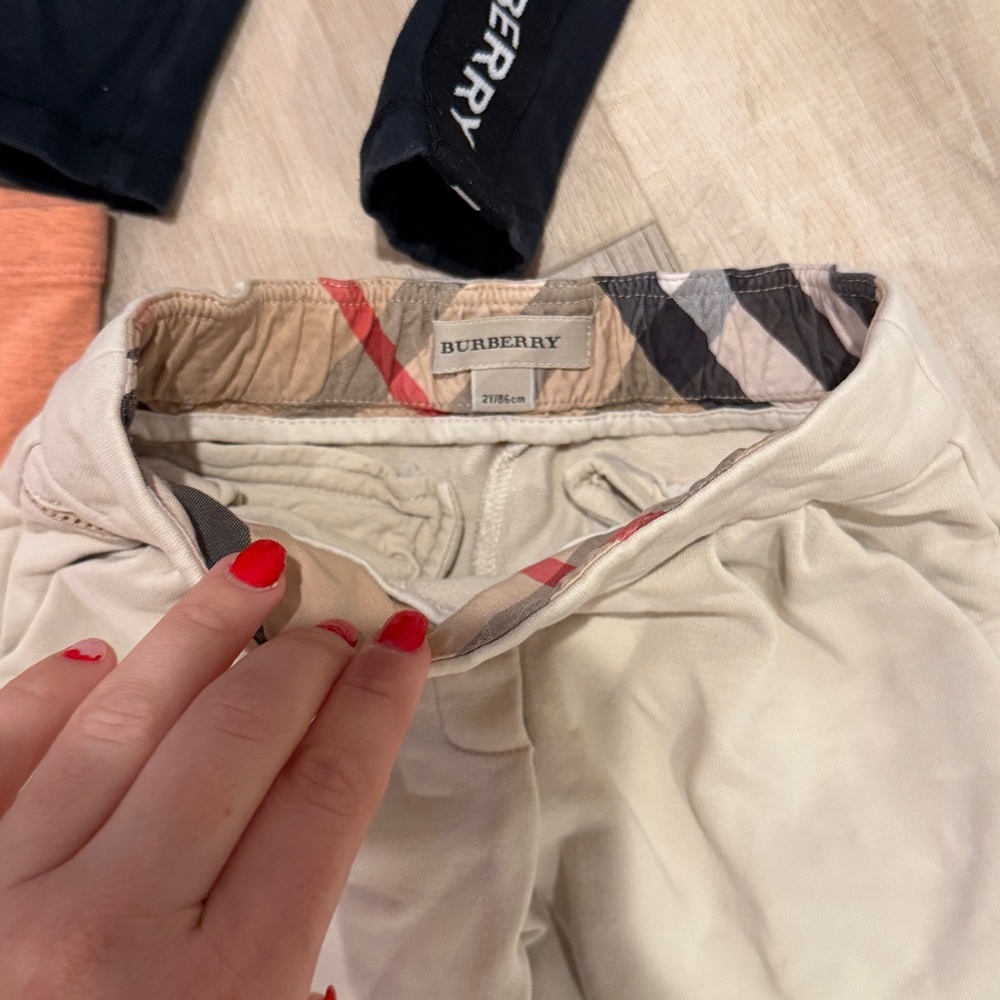 Burberry Kids Leggings - Black, Burgundy, Orange - Picture 11 of 11